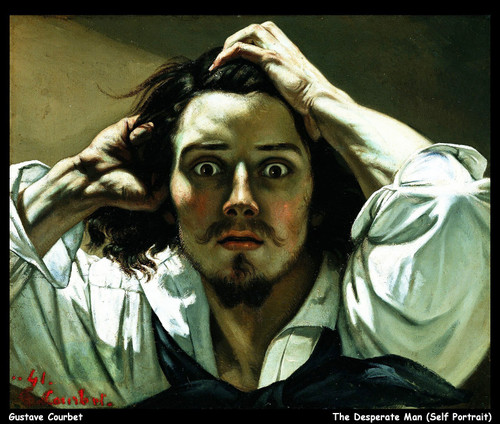 gustave-courbet--the-desperate-man-self-portrait_11015490935_o(1) Poster Canvas