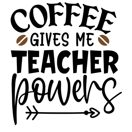 coffee gives me teacher powers-01 Poster Canvas Movie Film Print A0 A1 A2 A3 A4