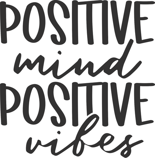 Positive mind positive vibes Funny Creative Poster Canvas Movie Film Print A0 A1
