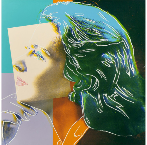 Andy Warhol - Ingrid Bergman 1983 Poster Canvas Movie Film Print A0 A1 A2 A3 A4