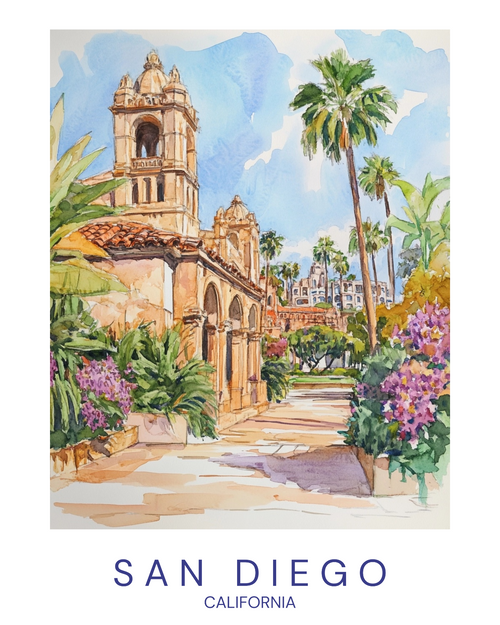 San Diego (7) Poster Canvas Travel Holiday Trip Print Turism A0 A1 A2 A3 A4 A5 A