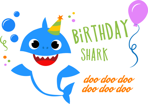 Birthday Shark Boy Poster Canvas Movie Film Print A0 A1 A2 A3 A4 A5 A6 Art Wall
