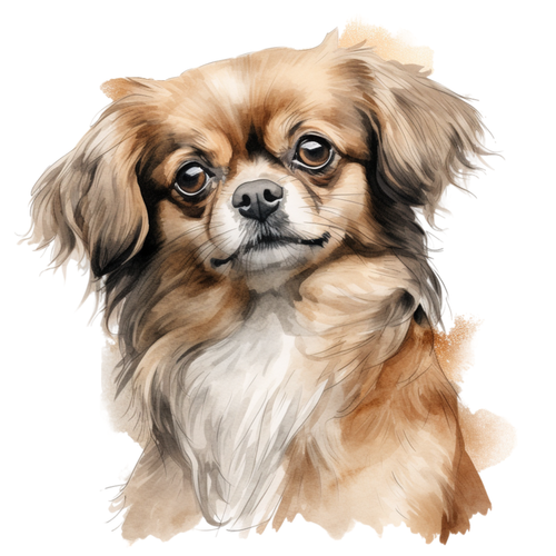 Tibetan Spaniel (2) Poster Canvas Movie Film Print A0 A1 A2 A3 A4 A5 A6 Art Wall