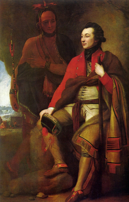 1776 Benjamin West, Portrait du colonel Guy Johnson American painting Art Galler