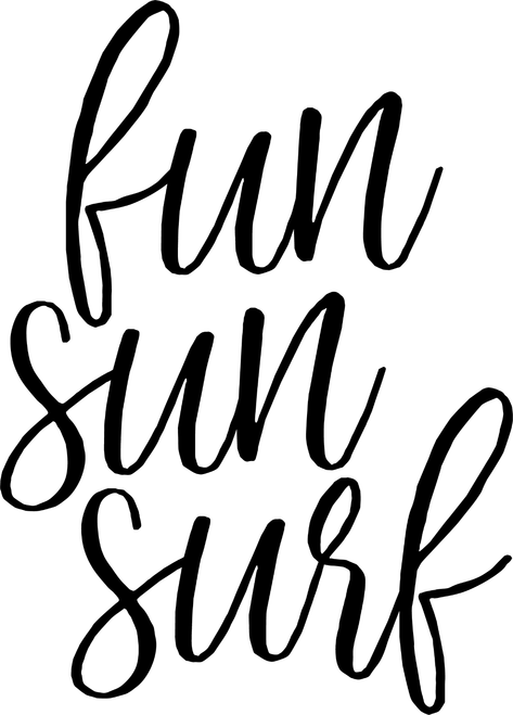 fun sun surf (2) Personalized Poster Canvas Print A0 A1 A2 A3 A4 A5 A6 Art Wall