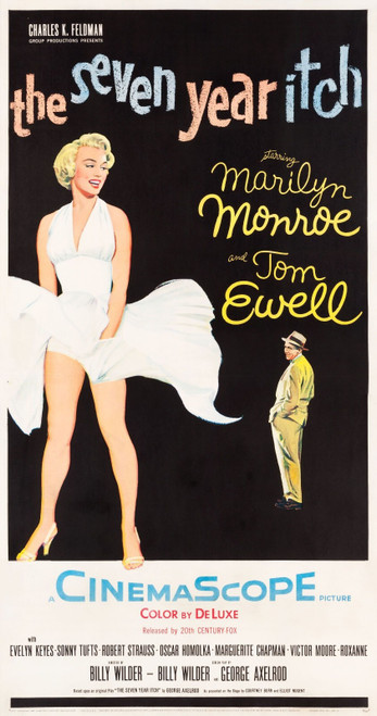 The Seven Year Itch (1955)_2 Poster Canvas Movie Film Print A0 A1 A2 A3 A4 A5 A6