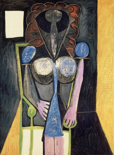 Pablo Picasso - Woman in an Armchair 03.07.1946 Poster Canvas Movie Film Print A
