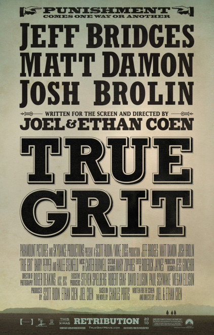 True Grit (2010)_2 Poster Canvas Movie Film Print A0 A1 A2 A3 A4 A5 A6 Art Wall