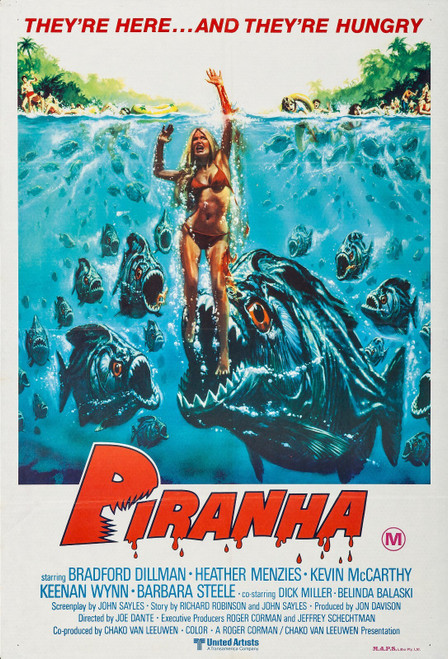 Piranha (1978)_2 Poster Canvas Movie Film Print A0 A1 A2 A3 A4 A5 A6 Art Wall De