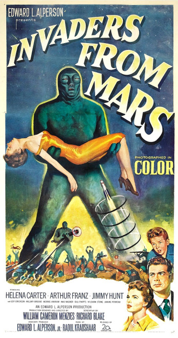 Invaders From Mars 03 Poster Canvas Movie Film Print A0 A1 A2 A3 A4 A5 A6 Art Wa