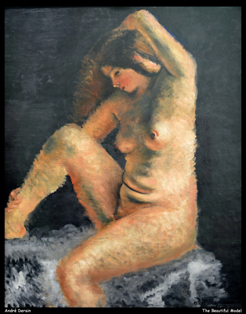 andr-derain---the-beautiful-model-jpb_15516198045_o(1) Poster Canvas Movie Film