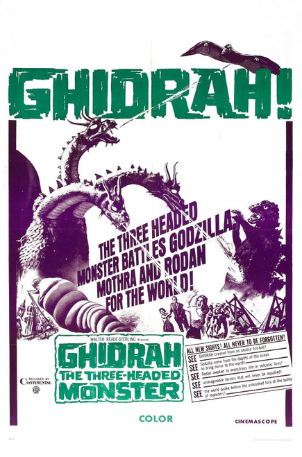 Ghidrah 04 Poster Canvas Movie Film Print A0 A1 A2 A3 A4 A5 A6 Art Wall Decorati