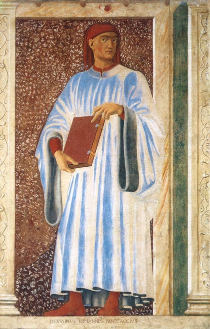CASTAGNO_Famous_Persons_Giovanni_Boccaccio_WGA Poster Canvas Movie Film Print A0
