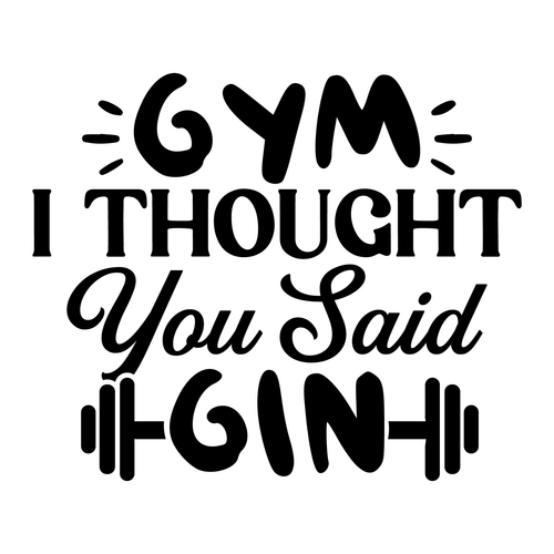 Gym I Thought You Said Gin-01 (3) Poster Canvas Movie Film Print A0 A1 A2 A3 A4