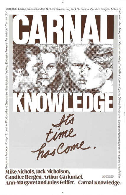 Carnal Knowledge (1971)_3 Movie Film Poster Canvas iconic design