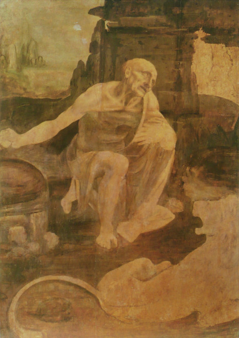 Leonardo da Vinci - Saint Jerome Art Gallery Poster Canvas Print Wall Decoration