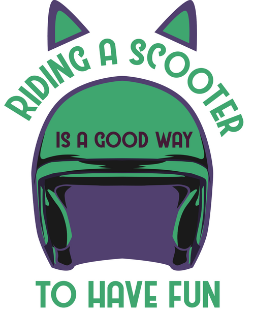 Riding a Scooter is a Good Way Poster Canvas Movie Film Print A0 A1 A2 A3 A4 A5