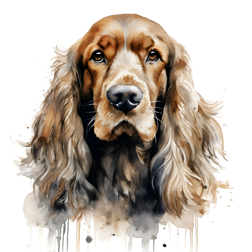 English Cocker Spaniel (4) Poster Canvas Print Art Painting Decor Reprint wall A