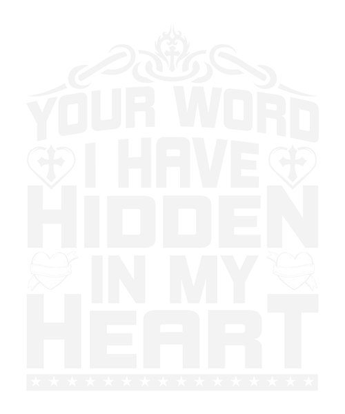 Your word i have hidden in my heart white Poster Canvas Movie Film Print A0 A1 A