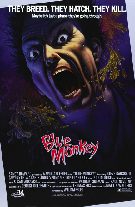 Blue Monkey (1987)_0 Movie Film Poster Canvas iconic design