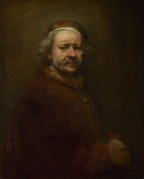 Rembrandt - Self-Portrait at 63 v2 Poster Canvas Movie Film Print A0 A1 A2 A3 A4