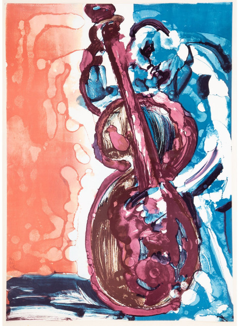 Romare Howard Bearden - Bopping at Birdland Walking Bass 1979 Poster Canvas Movi
