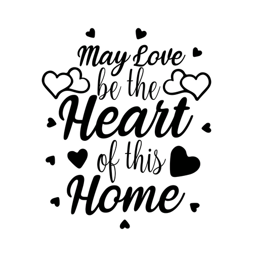 May Love Be The Heart Of This Home-01 Sarcastic Poster Canvas Print A0 A1 A2 A3