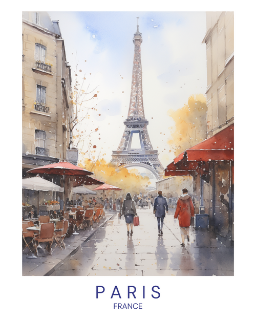 paris1 Poster Canvas Travel Holiday Trip Print Turism A0 A1 A2 A3 A4 A5 A6