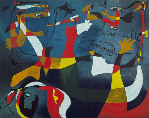 Joan Miró - Hirondelle Amour Poster Canvas Movie Film Print A0 A1 A2 A3 A4 A5 A6