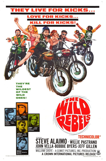 Wild Rebels 01 Poster Canvas Movie Film Print A0 A1 A2 A3 A4 A5 A6 Art Wall Deco