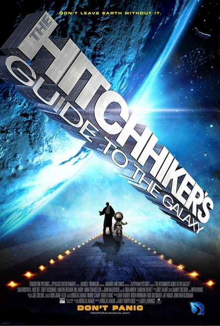 The Hitchhiker_s Guide to the Galaxy (2005)_1 Poster Canvas Movie Film Print A0