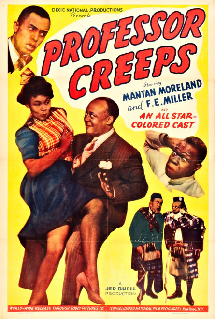 Professor Creeps 01 Poster Canvas Movie Film Print A0 A1 A2 A3 A4 A5 A6 Art Wall