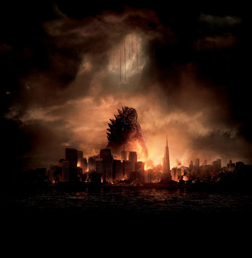 kaiju destroyed city Poster Canvas Movie Film Print A0 A1 A2 A3 A4 A5 A6 Art Wal