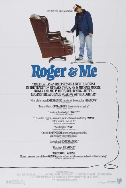 Roger & Me (1989)_1 Poster Canvas Movie Film Print A0 A1 A2 A3 A4 A5 A6 Art Wall