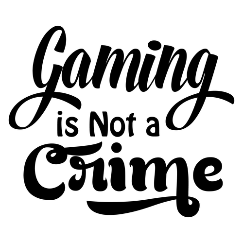 Gaming is Not a Crime-01 Personalized Poster Canvas Print A0 A1 A2 A3 A4 A5 A6 A