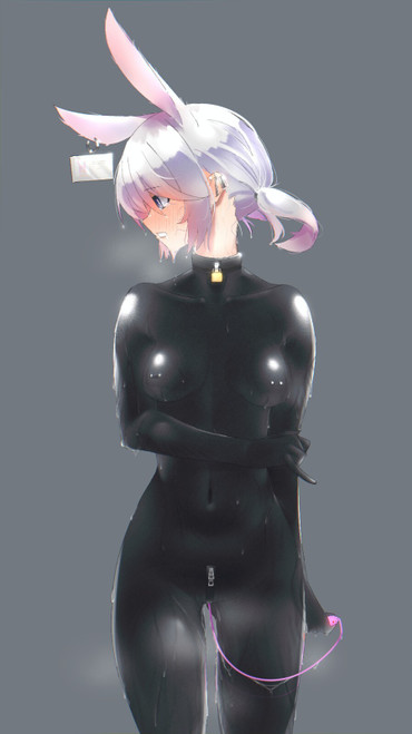 Humiliated Bunny In A Perfect Suit Anime E Girl Poster Canvas Movie Film Print A