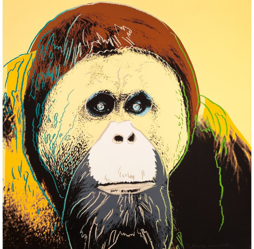 Andy Warhol - Orangutan Endangered Species 1983 Poster Canvas Print Art Painting