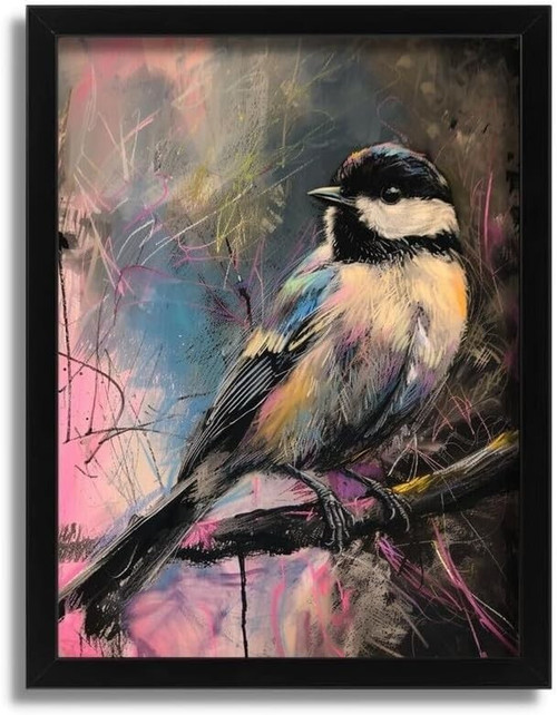Coal Tit Bird Poster Canvas Movie Film Print A0 A1 A2 A3 A4 A5 A6 Art Wall Decor