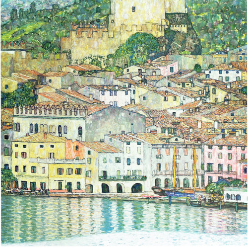 Gustav Klimt - Malcesine on Lake Garda 1913 Poster Canvas Movie Film Print A0 A1 Gustav Klimt - Malcesine on Lake Garda 1913 Poster Canvas Movie Film Print A0 A1