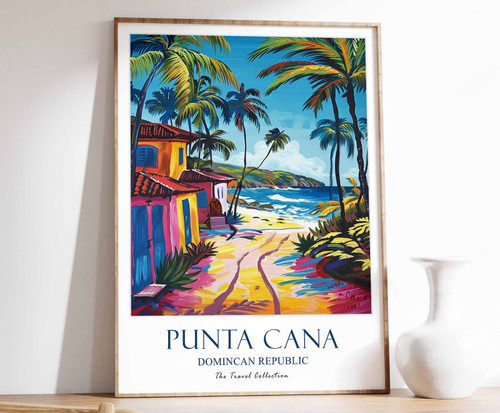 10_Punta Cana Print, Punta Cana Travel Poster, Dominican Republic Travel Art, Fl