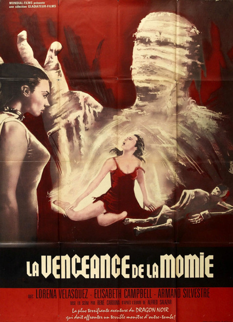 Wrestling Women Vs Aztec Mummy 01 Poster Canvas Movie Film Print A0 A1 A2 A3 A4