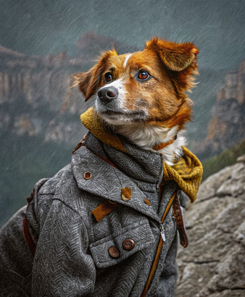 Gentleman Pet PortraitPortrait CustomHistory Pet PortraitRegal Pet PortraitPet P