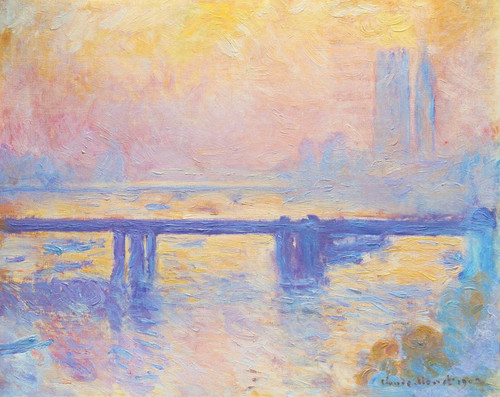 Claude Monet - Charing cross bridge 1903 Poster Canvas Movie Film Print A0 A1 A2