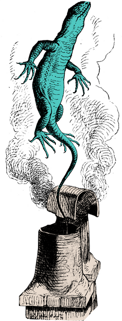 dark-alice_0022_bill the lizard Custom Made Poster Canvas Print A0 A1 A2 A3 A4 A