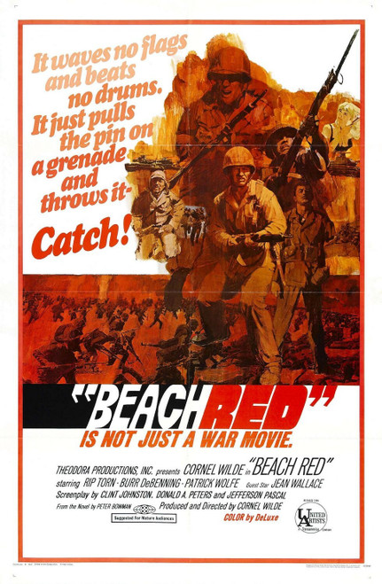 Beach Red (1967)_0 Movie Film Poster Canvas iconic design