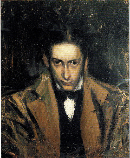 Pablo Picasso - Carles Casagemas 1899 Poster Canvas Movie Film Print A0 A1 A2 A3
