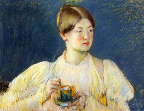 Mary Cassatt - The Cup of Chocolate (1897) Poster Canvas Movie Film Print A0 A1