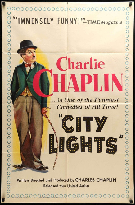 CITY LIGHTS (1931) 1 Poster Canvas Movie Film Print A0 A1 A2 A3 A4 A5 A6 Art Wal