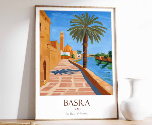 10_Basra Print, Basra Travel Poster, Middle East Travel Print, Islamic Decor, Gi