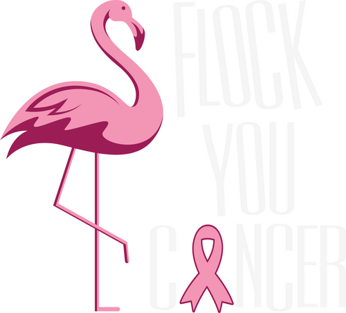 H210812-11-Flock-You-Breast-Cancer-Pink-Flamingo Poster Canvas Movie Film Print